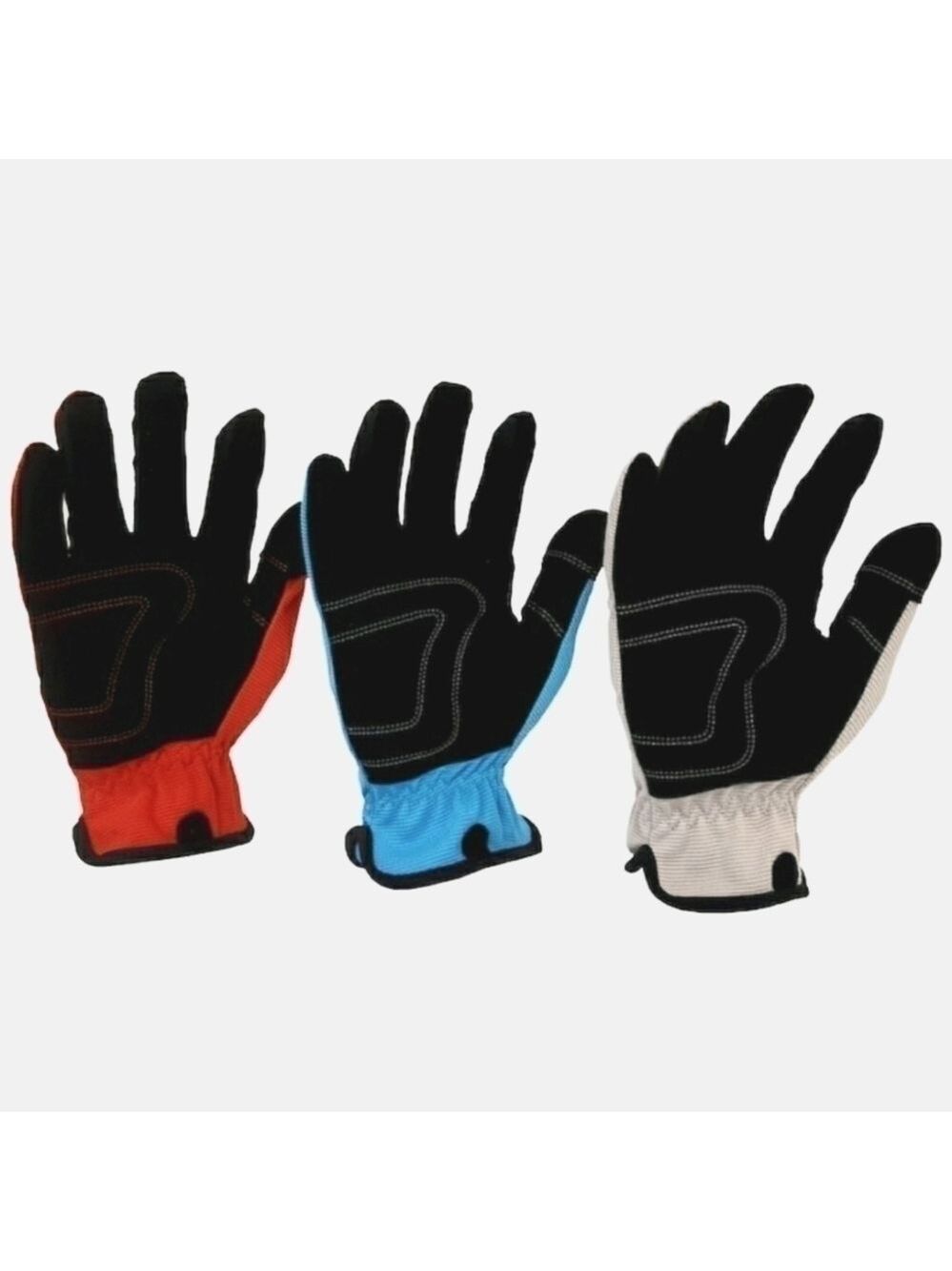 UTILITY Work Gloves 3 Pair Included Synthetic Leather